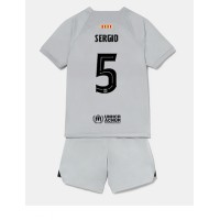Barcelona Sergio Busquets #5 Tredje sæt Børn 2022-23 Kortærmet (+ Korte bukser)